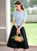 Sweaters I BELIEVE YOU Thin Cardigan 2022 Summer French Elegant Solid Vneck Singlebreasted Short Sleeves Sweters for Women 2222144396