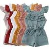 Sukienki dla dziewcząt Summer Toddler Sukienka dla dzieci Księżniczka Rumper Romper Bawełny stroje kombinezonu Playsit Ubrania 6m5y 230607