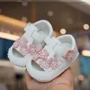 First Walkers Baby Shoes 2023 Summer Girl Sandals 0-2 Year Soft Sole Walking Little Princess