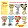 Party Favor Customize Sublimation Bling Pacifier With Clip Necklace Crystals For Baby Keepsake Brithday Gift Drop Delivery Home Gard Dhx8L