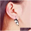 Dangle Chandelier Earrings Cat Sterling Sier Cute Animal Jewelry Gifts For Lovers Women Teens Birthday Xmas Dxaa Drop Delivery Dh6I0