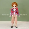 Dockor 16 BJD 21Joint Movible 30cm Boy Doll Big Brown 3D Eyes with Fashion Clothes Can Dress Up Girl Diy Toy Gift 230607