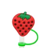 New Plant Cartoon Straw Toppers Covers Silicone Dust Topper Plug Cute Cartoon Party Straw Cap Décoration pour Stanley 40 oz Tumbler avec poignée