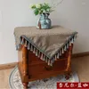 Tischdecke, klassisches Gitter, chinesischer Stil, Quasten-Tischdecke, hochwertig, neben Schrank, Esszimmer, quadratische Abdeckung, Party-Dekoration