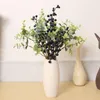 Decoratieve Bloemen Eucalyptus Plastic Kunstmatige Bladeren Blauw Schuim Bessen Tak Thuis Kerst Bruiloft Decoratie Nep Bloem Plant DIY