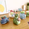 Planters krukor söta djur blomma för suckulenter växter dinosaurie elefant desktop ornament hem trädgård dekoration gåvor 230607