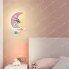 Lámpara de pared Decoración de dormitorio Protección ocular Lectura de cabecera Moderna y única Luna creativa