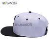 Ball Caps Hatlander Oryginalne czapki snapback men płaski brzeg kość baseball czapki haftowe wąsy męskie hat młodzież ulica Cool Hip Hop Cap J230608