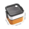 Juegos de vajilla Saladss Lunch Container Para llevar Aderezo Puede contener ingredientes Portable Bento Box Bag