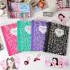 Bloc-notes SKYSONIC Fashion A5 Binder Notebook Jounral Cover INS Bandage Pocards Stickers Collect Book Po Cards Organzier Papeterie 230608