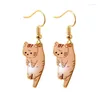 Dangle Chandelier Earrings Cat Sterling Sier Cute Animal Jewelry Gifts For Lovers Women Teens Birthday Xmas Dxaa Drop Delivery Dh6I0