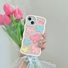 DHL grátis por atacado Fashion Candy color Butterfly 3D Case Para iphone 14 13 12 Pro Max i11 Kids Soft silicagel Cute Phone Cover for 14pro 13pro 12pro