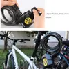 Bike Locks Professional Bicycle Lock Electronic Alarm Anti theft 110db Loud Wire Security Accessories 230607