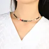 Kedjor kelitch mode kvinnor halsband pärlor frö pärla justerbar tjej choker vänskap smycken charms tillbehör