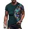 T Shirts Street Designer Polo قمصان للرجال مصمم البولو قميص قصير الأكمام cyberpunk تنفس الهندسة الصيفية 3D CHD2306082