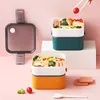 Juegos de vajilla Saladss Lunch Container Para llevar Aderezo Puede contener ingredientes Portable Bento Box Bag