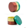 Herb Grinder 50Mm 4 strati in lega di zinco Colorf Grinders misti Tabacco Crusher Commerci all'ingrosso Accessori per fumatori Gr175 Drop Delivery Home G Dhbe8