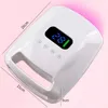 Nail Dryers 96W Rechargeable Nail Lamp with Handle Professional Red Light Nail Glue Baker Cordless Manicure Light Wireless Nail UV LED Lamp 230607
