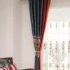 Rideau haut de gamme Imitation soie Style européen rideaux luxueux brodés pour salons