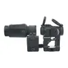 Tactical AIM 3X-C Lupa de 30 mm Vista óptica 2.26 pulgadas FAST FTC Mounts Combo con marcas originales completas