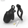 2023 NOUVEAU 3D Print Bee-hive Design Respirant Cock Cage 2 Types d'anneaux de pénis Dispositif de chasteté masculine Produits pour adultes Sex Toys F002 L230518