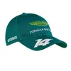 Ball Caps 2023 Nowy Aston Martin F1 Cap hiszpański kierowca Fernando Alonso Green Baseball Cap J230608