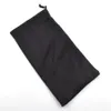 Estojos para óculos de sol 100 peças 9*17 cm preto microfibra óculos de sol bolsa para óculos bolsa de pano de vidro para óculos bolsa personalizada disponível 230607