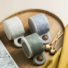 Tassen Kreative Ringgriff Keramiktasse Bonbonfarben Milch Kaffeetasse Büro Zuhause Trinkgeschirr Mikrowelle Paar Handgriff Tassen Lustige Tassen 230607