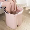 Autres fournitures de toilette pour le bain Grand seau en plastique Seau pour bain de pieds Salle de bains Baignoire pour pieds Lavabo Seaux à linge Seau à eau portable avec poignée 230607