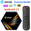 VONTAR KK MAX DDR4 SMART TV BOX ANDROID 11 8GB RAM 64GB 128GB RK3566 2.4G5GHZ WIFI 1000M BT 4K 8K TVBOXセットトップボックス