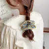 Autre doux petite fleur porte-queue de cheval bandes de caoutchouc élastiques pour cheveux impression florale chouchous filles accessoires élastique R230608