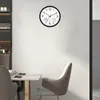 Wall Clocks Clock With Temperature And Humidity Sensor Waterproof Classic For Home Kitchen Bedroom School Indoor Outdoor Office