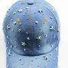 Boll Caps Miaoxi Ny högkvalitativ kvinnors hatt Cap Baseball Denim Rhinestone Caps Cotton Snapback Women Män Vuxna solhattar Justerbar J230608
