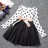 Mädchen Kleider Herbst Winter Kleid Langarm Polka Dot Mädchen Kinder Für Teenager Casual Schule 8 Jahre Kinder Kleidung