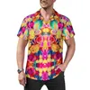Herren-Freizeithemden, blaues Rosen-Druck-Strandhemd, Blumen-Design, hawaiianischer Mann, Y2K-Blusen, kurzärmeliges, bedrucktes Oberteil, große Größe