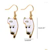 Dangle Chandelier Earrings Cat Sterling Sier Cute Animal Jewelry Gifts For Lovers Women Teens Birthday Xmas Dxaa Drop Delivery Dh6I0