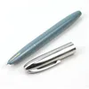 Fountain Pens Hero 565 Pen F 05mmニブプラスチック文房具オフィス学用品Sky Blue Khakiラベル付けゴールデンインクギフト230608