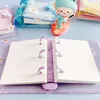 Blocos de Notas Cute Daisy Mini Caderno de 3 Furos Folha Solta Bloco de Notas Pasta de Anel Livro de Mão Planejador Kawaii Diários Escolares Artigos de Papelaria 230607