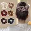 Otras mujeres Satén Scrunchie Diseño francés Bandas de goma Nuevos lazos para el cabello Titular de cola de caballo multicolor Accesorios para niñas Cuerda R230608