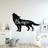 Väggklistermärken Brave Wolf Children's Nordic Nursery Sticker Home Decor Kids Rum sovrummet lekrum djurdekaler Överför väggmålningar 21