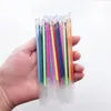 Ballpoint Pens 12 ColorsSet Ballpint Gel Pen Highlight Refill Rod Color Ink Full Shinning Painting School Student Drawing 230608