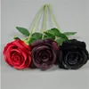 İpek Siyah Gül Yapay Çiçek Kafası Buket Ev Oturma Odası Yabancı Otelci Chritmas Dekorasyon Yeni Yıl Dekorasyonu 8-9cm GC2170