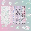 Notepads MOHAMM 12 Sheets Glitter Cute Cat Cartoon Stickers for Pocards Collage DIY Craft Projects Journal Page Decoration 230608