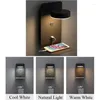 Applique murale chambre lumières LED avec interrupteur Interface de charge USB 3 couleurs gradation Wandlamp luminaires intérieurs décoration de la maison