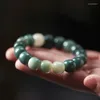Strang Natürliche Verwitterung Farbverlauf Bunte Bodhi Perlen Einfache Kreative Antike Handschnur Männer Frauen Armband China Holz Geschenk Freund