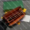 Luxe femmes portefeuille concepteur porte-cartes classique lettre longue portefeuille mode cartes de crédit étui haute qualité en cuir véritable sac