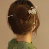 Other 2023 New Female Flower Fringe Hairpin Ponytail Back of The Head Coiffure Fashionable Hair Accessories Headdress R230608