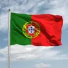 90X150cm Bandeira de Portugal Bandeira da República Portuguesa Pendurada Poliéster Portuguesa Portgual Bandeiras Nacionais Para Decoração