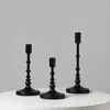 Candle Holders Set Of 3 Candlestick For Taper Candles Led Modern Stands Decorative Table Centerpieces Wedding Party Church