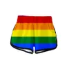 Pantaloncini da donna LGBT Rainbow Women Beach Board Costume da bagno DM Costumi da bagno Boardshorts Sexy Boxer Costume da bagno Surf Pantaloni corti Set 230608